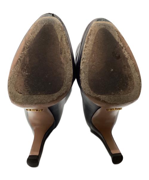 PRADA（プラダ）PRADA (プラダ) ヒールロングブーツ ブラック サイズ:35の古着・服飾アイテム