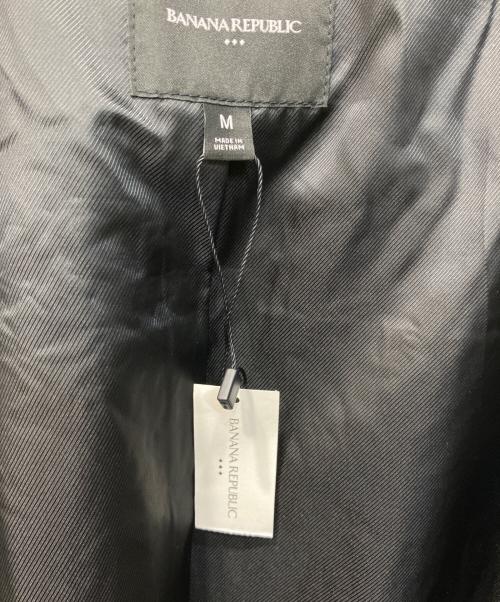BANANA REPUBLIC（バナナリパブリック）BANANA REPUBLIC (バナナリパブリック) ヴィーガンレザージップジャケット ブラック サイズ:M 未使用品の古着・服飾アイテム