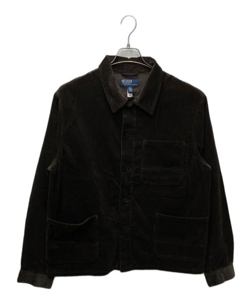 POLO RALPH LAUREN（ポロ・ラルフローレン）POLO RALPH LAUREN (ポロ・ラルフローレン) 太畝コーデュロイカバーオール ブラウン サイズ:Mの古着・服飾アイテム