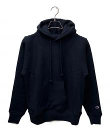 Champion REVERSE WEAVE（チャンピオン リバース ウィーブ）の古着「リバースウィーブ(R) フーデッドスウェットシャツ (C5-A101)」｜ネイビー