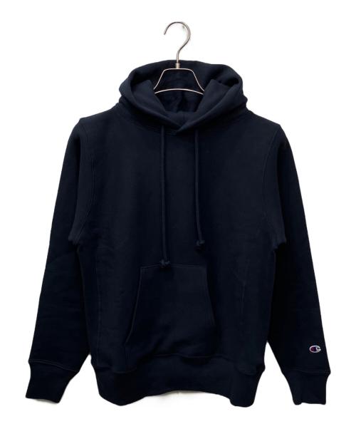 Champion REVERSE WEAVE（チャンピオン リバース ウィーブ）Champion REVERSE WEAVE (チャンピオン リバース ウィーブ) リバースウィーブ(R) フーデッドスウェットシャツ (C5-A101) ネイビー サイズ:Mの古着・服飾アイテム