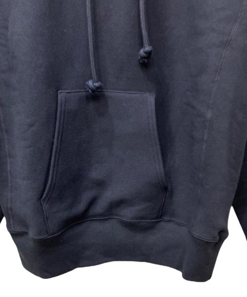 Champion REVERSE WEAVE（チャンピオン リバース ウィーブ）Champion REVERSE WEAVE (チャンピオン リバース ウィーブ) リバースウィーブ(R) フーデッドスウェットシャツ (C5-A101) ネイビー サイズ:Mの古着・服飾アイテム
