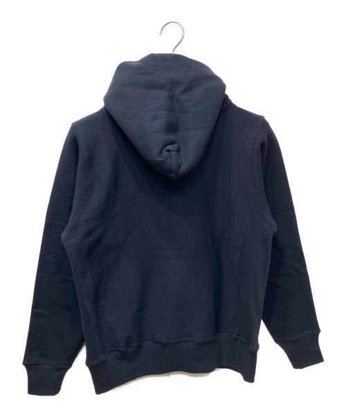 Champion REVERSE WEAVE（チャンピオン リバース ウィーブ）Champion REVERSE WEAVE (チャンピオン リバース ウィーブ) リバースウィーブ(R) フーデッドスウェットシャツ (C5-A101) ネイビー サイズ:Mの古着・服飾アイテム