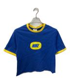 NIKEナイキ）の古着「リンガーTシャツ」｜ブルー×イエロー