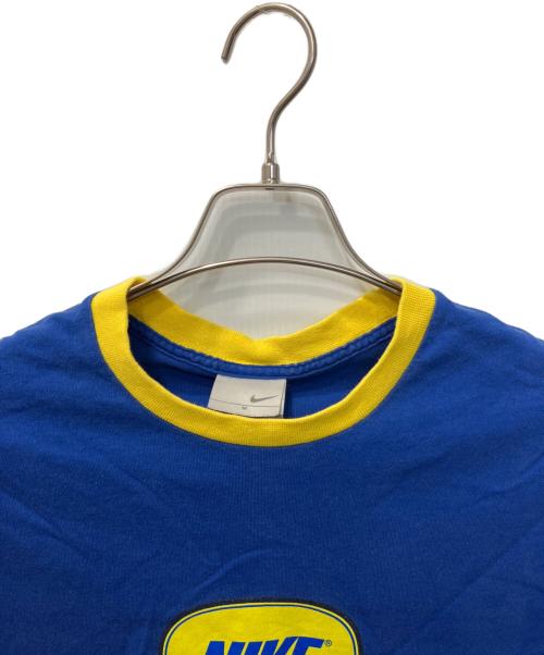 NIKE（ナイキ）NIKE (ナイキ) リンガーTシャツ ブルー×イエロー サイズ:Mの古着・服飾アイテム