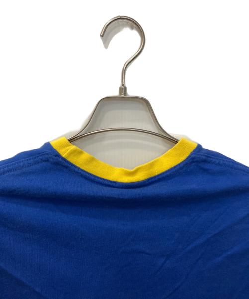 NIKE（ナイキ）NIKE (ナイキ) リンガーTシャツ ブルー×イエロー サイズ:Mの古着・服飾アイテム
