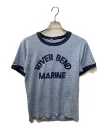 USED（ユーズド）の古着「リンガーTシャツ」｜スカイブルー
