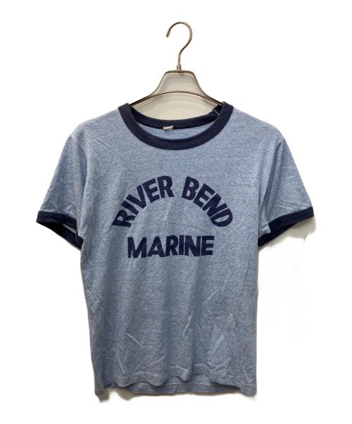 USED（ユーズド）USED (ユーズド) リンガーTシャツ スカイブルー サイズ:表記無しの古着・服飾アイテム