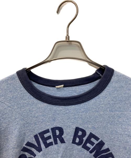 USED（ユーズド）USED (ユーズド) リンガーTシャツ スカイブルー サイズ:表記無しの古着・服飾アイテム