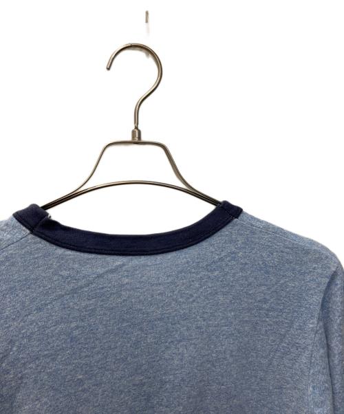 USED（ユーズド）USED (ユーズド) リンガーTシャツ スカイブルー サイズ:表記無しの古着・服飾アイテム