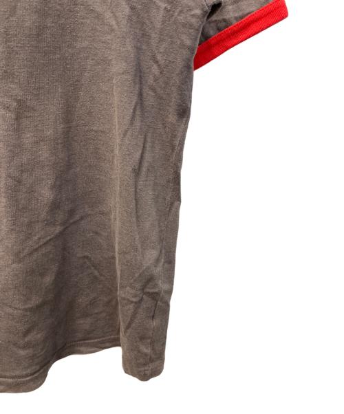 USED（ユーズド）USED (ユーズド) リンガーTシャツ レッド×ブラウン サイズ:表記なしの古着・服飾アイテム