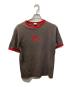 USED（ユーズド）の古着「リンガーTシャツ」｜レッド×ブラウン