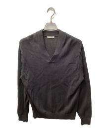 UNITED ARROWS（ユナイテッドアローズ）の古着「ペーパーヤーン Vネックニット セーター」｜グレー