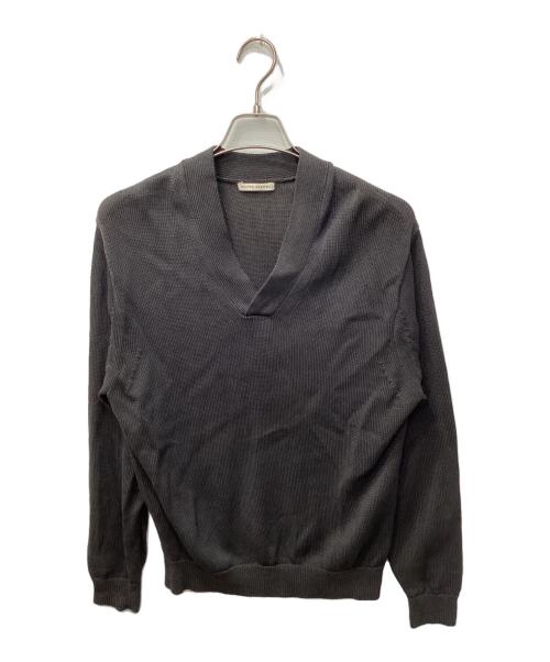 UNITED ARROWS（ユナイテッドアローズ）UNITED ARROWS (ユナイテッドアローズ) ペーパーヤーン Vネックニット セーター グレー サイズ:Mの古着・服飾アイテム