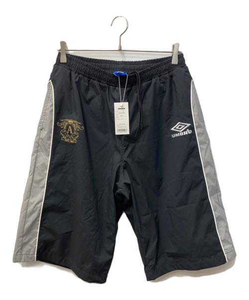 ATMOS（アトモス）atmos (アトモス) UMBRO (アンブロ) ハーフパンツ ブラック サイズ:Lの古着・服飾アイテム