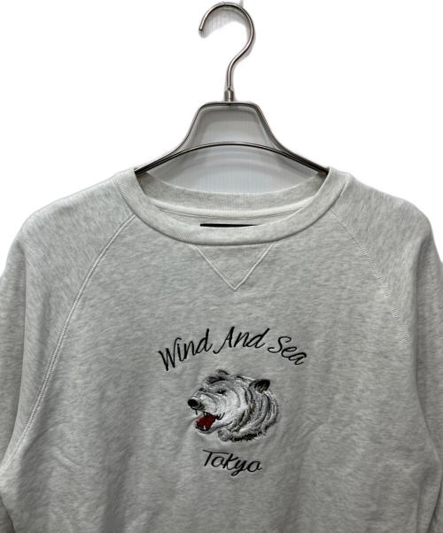 WIND AND SEA（ウィンダンシー）WIND AND SEA (ウィンダンシー) 刺繍スウェット グレー サイズ:Lの古着・服飾アイテム
