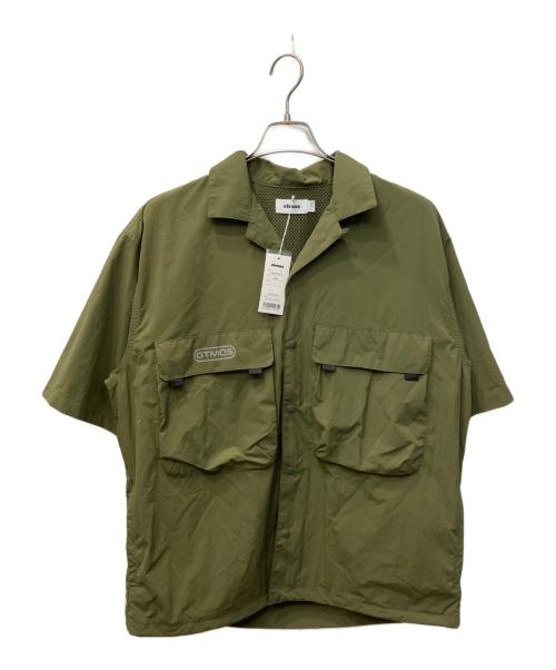 ATMOS（アトモス）ATMOS (アトモス) ナイロンシャツ カーキ サイズ:Lの古着・服飾アイテム