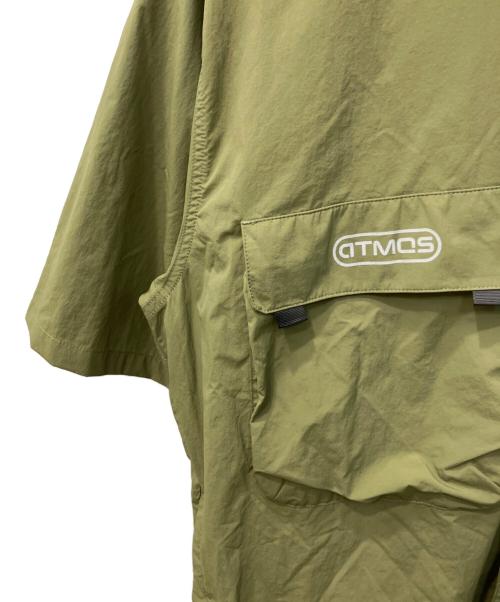 ATMOS（アトモス）ATMOS (アトモス) ナイロンシャツ カーキ サイズ:Lの古着・服飾アイテム