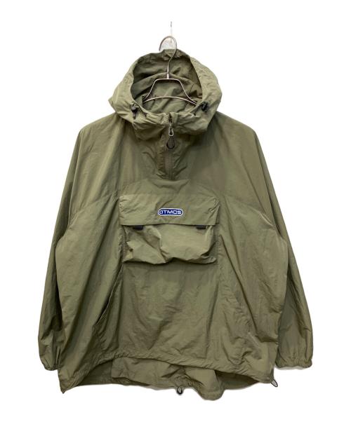 ATMOS（アトモス）atmos (アトモス) Front Pocket Ripstop Anorak Hoodie/フロントポケットリップストップアノラックフーディー カーキ サイズ:L 未使用品の古着・服飾アイテム