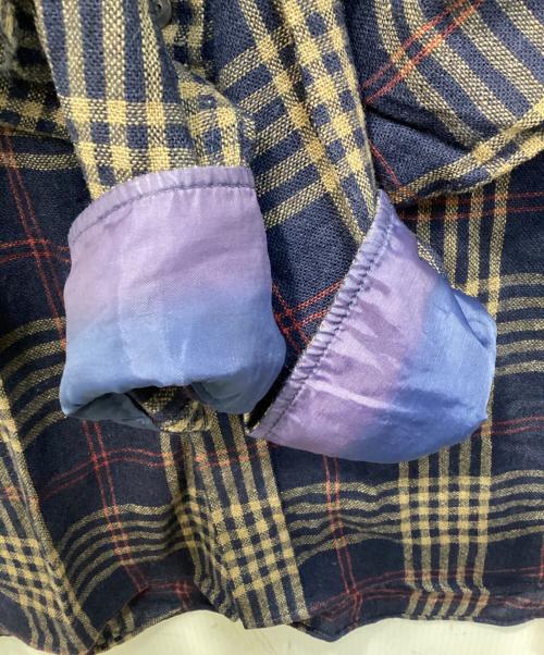 ARROW（アロー）ARROW (アロー) ナイロン混ウールシャツ ネイビー サイズ:Mの古着・服飾アイテム