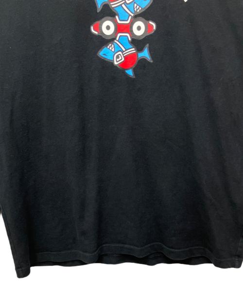 A BATHING APE（アベイシングエイプ）A BATHING APE (アベイシングエイプ) BUSY SHARK LONG SLEEVE TEE ブラック サイズ:XLの古着・服飾アイテム