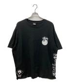 stussyステューシー）の古着「Test Strike Pigment Dyed Tee」｜ブラック