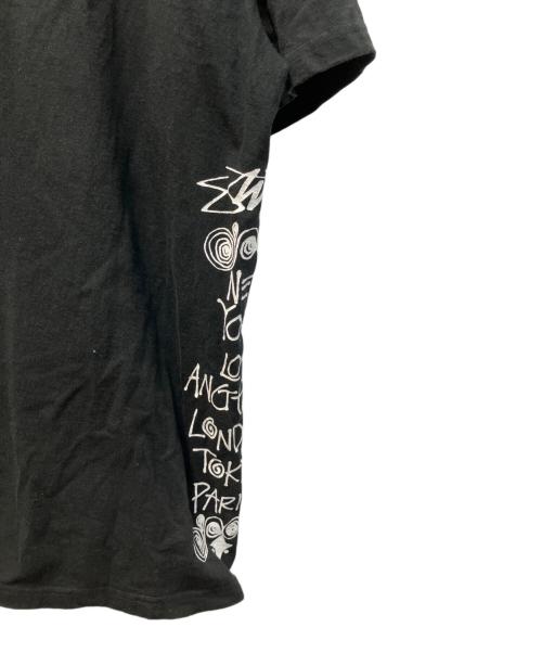 stussy（ステューシー）stussy (ステューシー) Test Strike Pigment Dyed Tee ブラック サイズ:ＸＬの古着・服飾アイテム