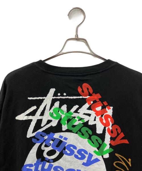 stussy（ステューシー）stussy (ステューシー) Test Strike Pigment Dyed Tee ブラック サイズ:ＸＬの古着・服飾アイテム