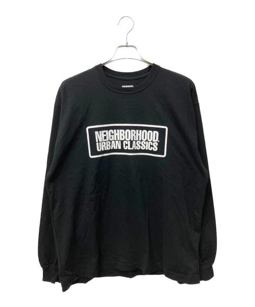 NEIGHBORHOOD（ネイバーフッド）NEIGHBORHOOD (ネイバーフッド) プリントカットソー ブラック サイズ:Lの古着・服飾アイテム