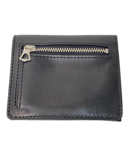 NEIGHBORHOOD（ネイバーフッド）NEIGHBORHOOD (ネイバーフッド) Leather Micro Wallet / 2つ折り財布　(レザーマイクロウォレット) ブラックの古着・服飾アイテム