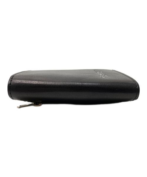 NEIGHBORHOOD（ネイバーフッド）NEIGHBORHOOD (ネイバーフッド) Leather Micro Wallet / 2つ折り財布　(レザーマイクロウォレット) ブラックの古着・服飾アイテム
