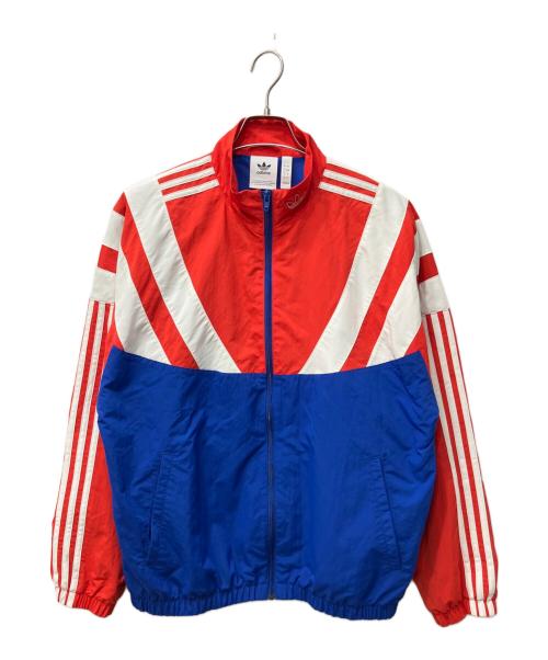 adidas（アディダス）adidas (アディダス) トラック トップ カレッジロイヤル ブルー×レッド サイズ:０の古着・服飾アイテム