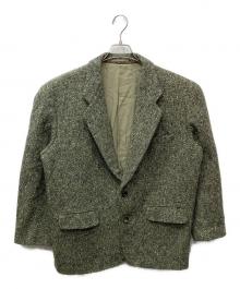 COMME des GARCONS HOMME PLUS（コムデギャルソンオムプリュス）の古着「80's ミックスツイード2Bジャケット」｜ベージュ×グリーン