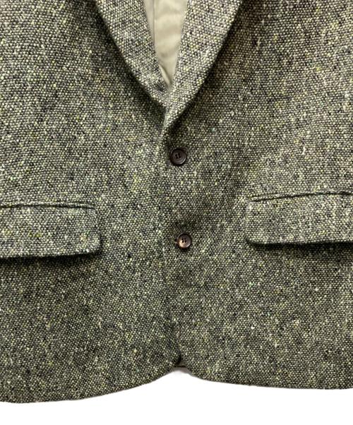 COMME des GARCONS HOMME PLUS（コムデギャルソンオムプリュス）COMME des GARCONS HOMME PLUS (コムデギャルソンオムプリュス) 80's ミックスツイード2Bジャケット ベージュ×グリーン サイズ:Mの古着・服飾アイテム