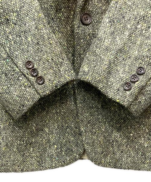 COMME des GARCONS HOMME PLUS（コムデギャルソンオムプリュス）COMME des GARCONS HOMME PLUS (コムデギャルソンオムプリュス) 80's ミックスツイード2Bジャケット ベージュ×グリーン サイズ:Mの古着・服飾アイテム