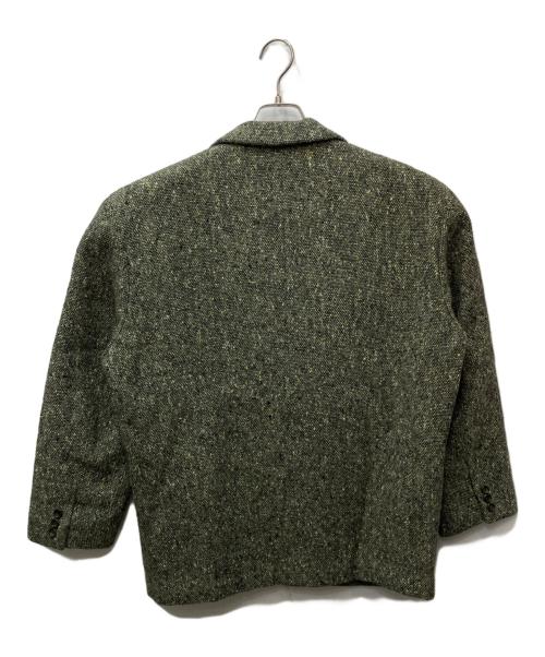 COMME des GARCONS HOMME PLUS（コムデギャルソンオムプリュス）COMME des GARCONS HOMME PLUS (コムデギャルソンオムプリュス) 80's ミックスツイード2Bジャケット ベージュ×グリーン サイズ:Mの古着・服飾アイテム