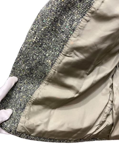 COMME des GARCONS HOMME PLUS（コムデギャルソンオムプリュス）COMME des GARCONS HOMME PLUS (コムデギャルソンオムプリュス) 80's ミックスツイード2Bジャケット ベージュ×グリーン サイズ:Mの古着・服飾アイテム