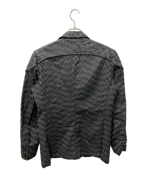 COMME des GARCONS HOMME DEUX（コムデギャルソン オム ドゥ）COMME des GARCONS HOMME DEUX (コムデギャルソン オム ドゥ) 変形市松ジャケット&イージーパンツ セットアップ グレー サイズ:S/Sの古着・服飾アイテム