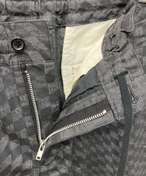 COMME des GARCONS HOMME DEUX（コムデギャルソン オム ドゥ）COMME des GARCONS HOMME DEUX (コムデギャルソン オム ドゥ) 変形市松ジャケット&イージーパンツ セットアップ グレー サイズ:S/Sの古着・服飾アイテム