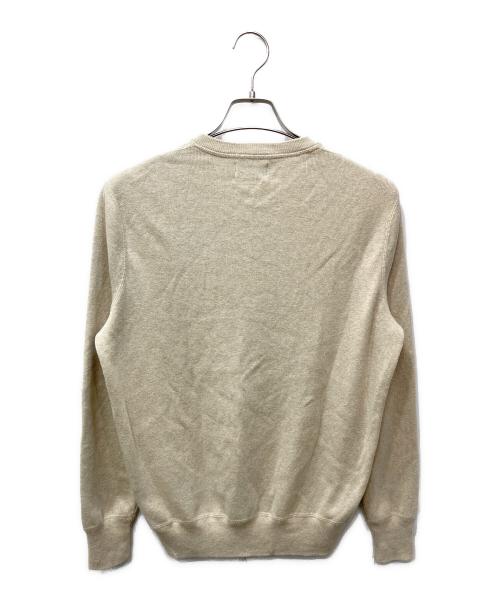 POLO RALPH LAUREN（ポロ・ラルフローレン）POLO RALPH LAUREN (ポロ・ラルフローレン) ポニーポイント コットンクルーネックニット ベージュ サイズ:Ｓの古着・服飾アイテム