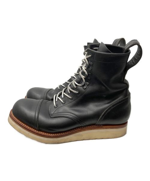 RUDE GALLERY BLACK REBEL（ルードギャラリー ブラックレーベル）RUDE GALLERY BLACK REBEL (ルードギャラリー ブラックレーベル) レースアップブーツ ブラック サイズ:採寸参照の古着・服飾アイテム