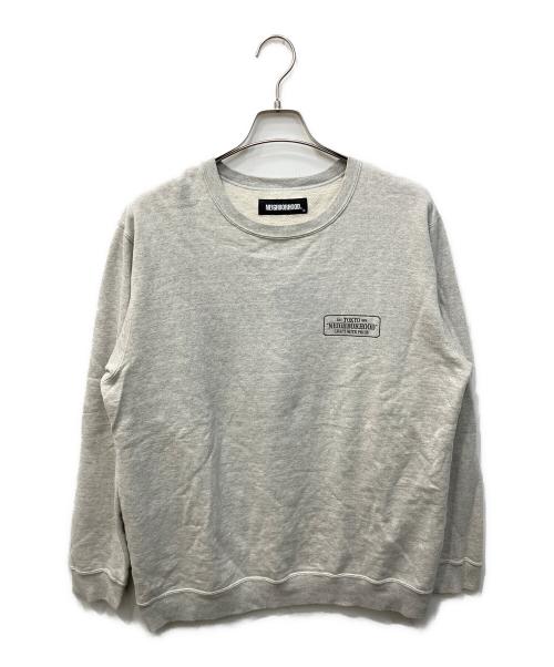 NEIGHBORHOOD（ネイバーフッド）NEIGHBORHOOD (ネイバーフッド) CLASSIC-S/C-CREW.LS/両面ロゴプリントスウェット グレー サイズ:Mの古着・服飾アイテム