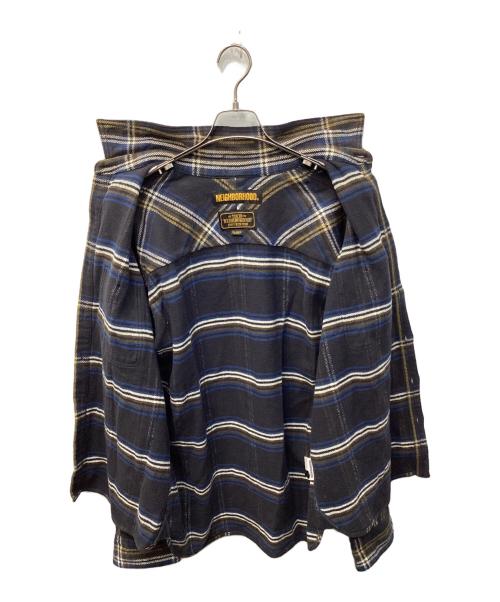 NEIGHBORHOOD（ネイバーフッド）NEIGHBORHOOD (ネイバーフッド) LUMBERS C-SHIRT LS/ヘビーフランネルシャツ ネイビー サイズ:XLの古着・服飾アイテム