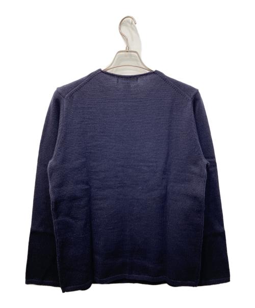 COMME des GARCONS SHIRT（コムデギャルソンシャツ）COMME des GARCONS SHIRT (コムデギャルソンシャツ) モザイク柄アクリルウールニット ネイビー サイズ:Mの古着・服飾アイテム