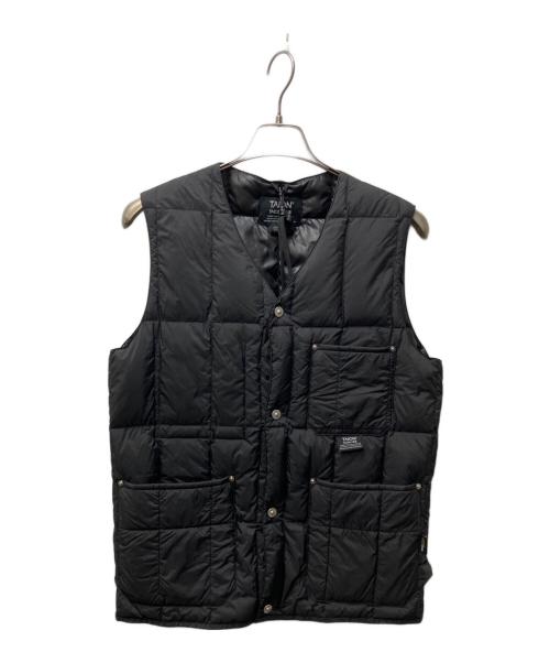 TAION（タイオン）TAION (タイオン) 3ポケットダウンベスト ブラック サイズ:Lの古着・服飾アイテム