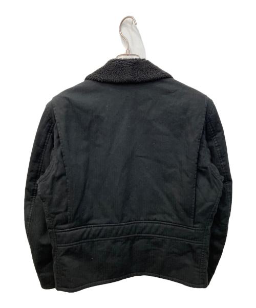 Yohji Yamamoto pour homme（ヨウジヤマモト プールオム）Yohji Yamamoto pour homme (ヨウジヤマモト プールオム) ボアカラーフライトジャケット ブラック サイズ:2の古着・服飾アイテム