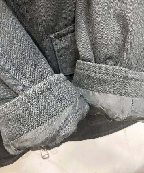 Yohji Yamamoto pour homme（ヨウジヤマモト プールオム）Yohji Yamamoto pour homme (ヨウジヤマモト プールオム) ボアカラーフライトジャケット ブラック サイズ:2の古着・服飾アイテム