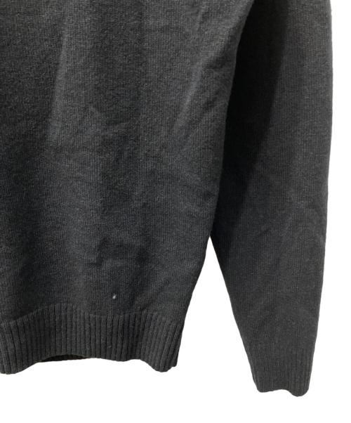 LACOSTE（ラコステ）LACOSTE (ラコステ) サスティナブルウールニットワンポイントセーター ブラック サイズ:Ｓの古着・服飾アイテム