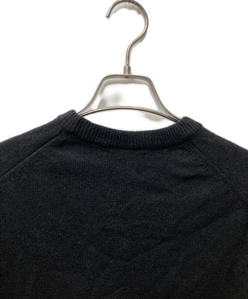 LACOSTE（ラコステ）LACOSTE (ラコステ) サスティナブルウールニットワンポイントセーター ブラック サイズ:Ｓの古着・服飾アイテム