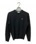 LACOSTE（ラコステ）の古着「サスティナブルウールニットワンポイントセーター」｜ブラック